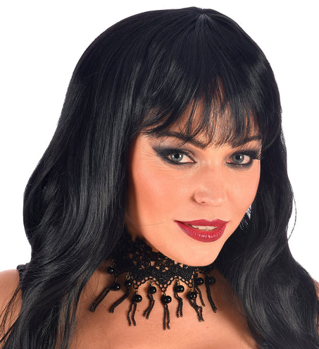 e-carnavalskleding-SYK Halloween nekband met mooie parels