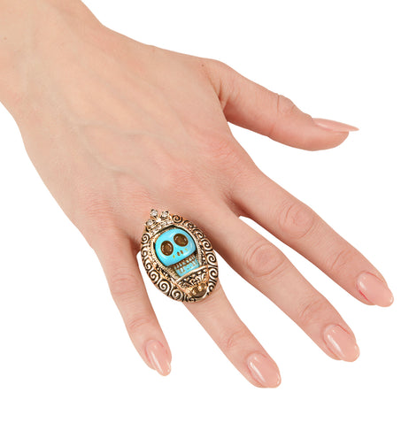 e-carnavalskleding-SYK Halloween ring schedel