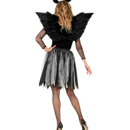 e-carnavalskleding-SYK Halloween rok zwart Els