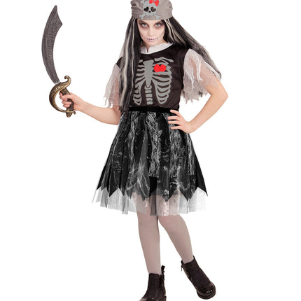 e-carnavalskleding-SYK Halloween rok zwart kind Linda