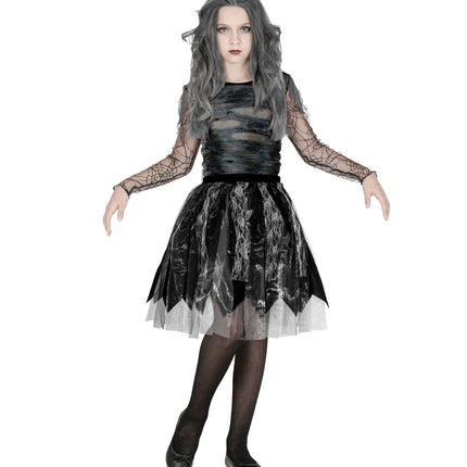 e-carnavalskleding-SYK Halloween rok zwart kind Linda