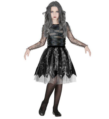e-carnavalskleding-SYK Halloween rok zwart kind Linda
