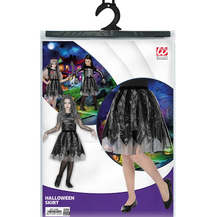 e-carnavalskleding-SYK Halloween rok zwart kind Linda
