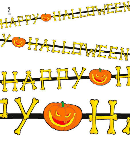 e-carnavalskleding-SYK Halloween slinger Happy Halloween