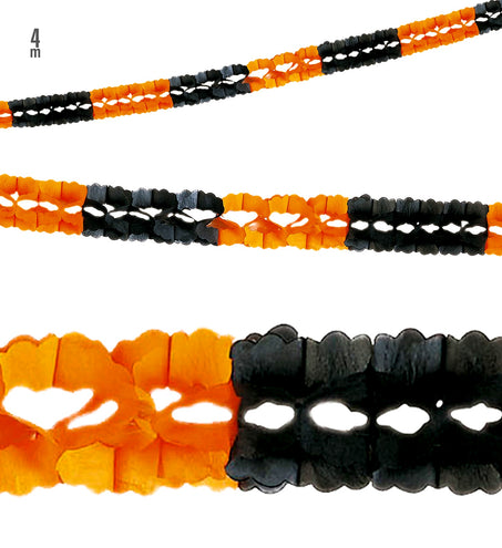 e-carnavalskleding-SYK Halloween slinger oranje zwart