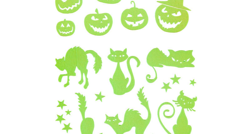 e-carnavalskleding-SYK Halloween stickers glow in the dark