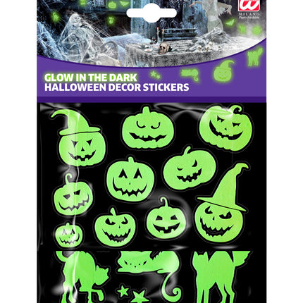e-carnavalskleding-SYK Halloween stickers glow in the dark