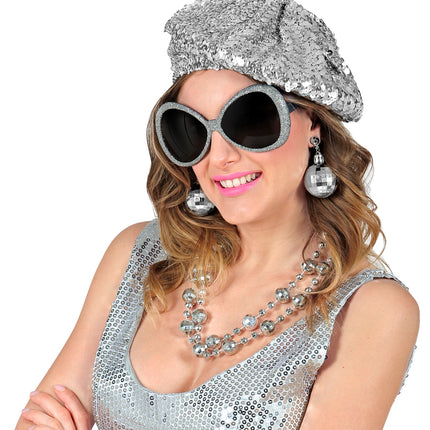 e-carnavalskleding-SYK Halsketting disco ballen
