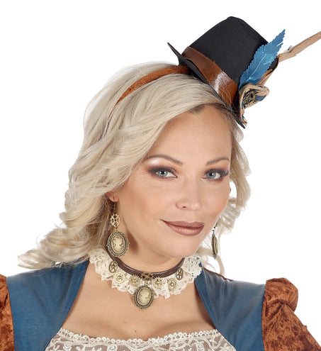 e-carnavalskleding-SYK Halsketting en oorbellen Steampunk