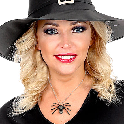 e-carnavalskleding-SYK Halsketting halloween met spin