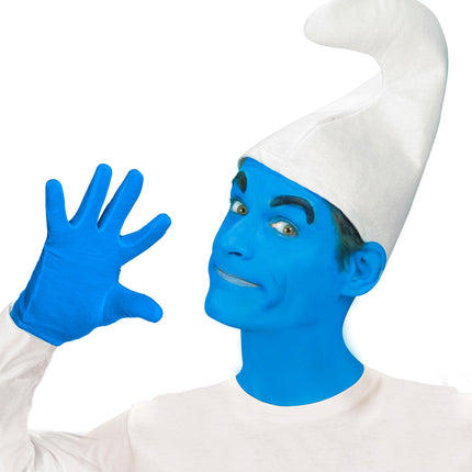 e-carnavalskleding-SYK handschoenen blauw