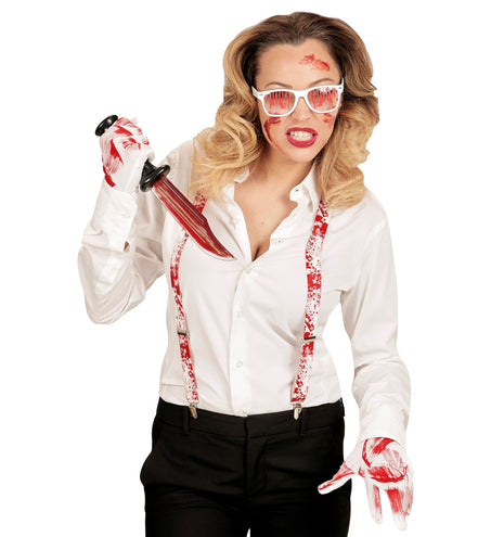 e-carnavalskleding-SYK Handschoenen bloed halloween