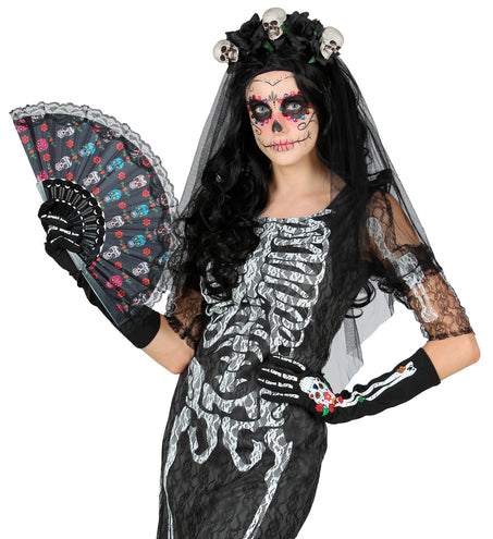 e-carnavalskleding-SYK Handschoenen Day of dead