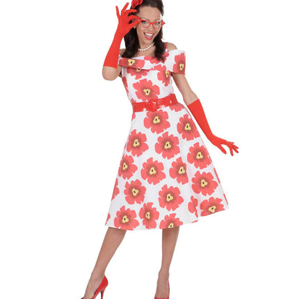 e-carnavalskleding-SYK handschoenen lycra 37cm rood