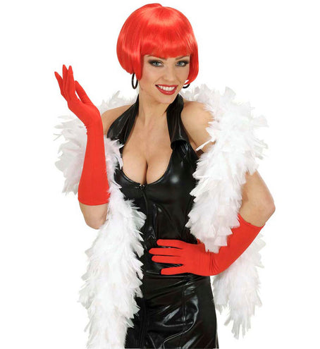 e-carnavalskleding-SYK handschoenen lycra 37cm rood