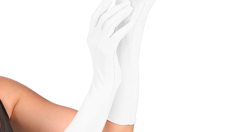 e-carnavalskleding-SYK handschoenen lycra 37cm wit