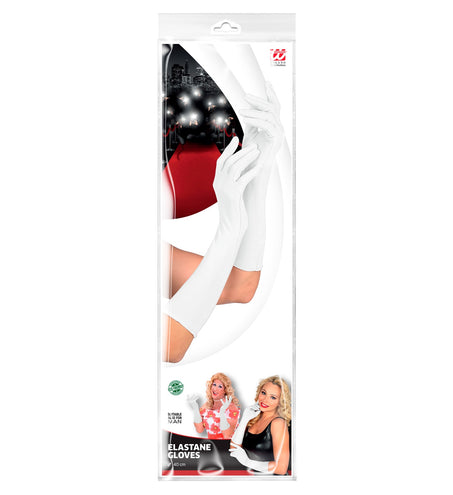 e-carnavalskleding-SYK handschoenen lycra 37cm wit