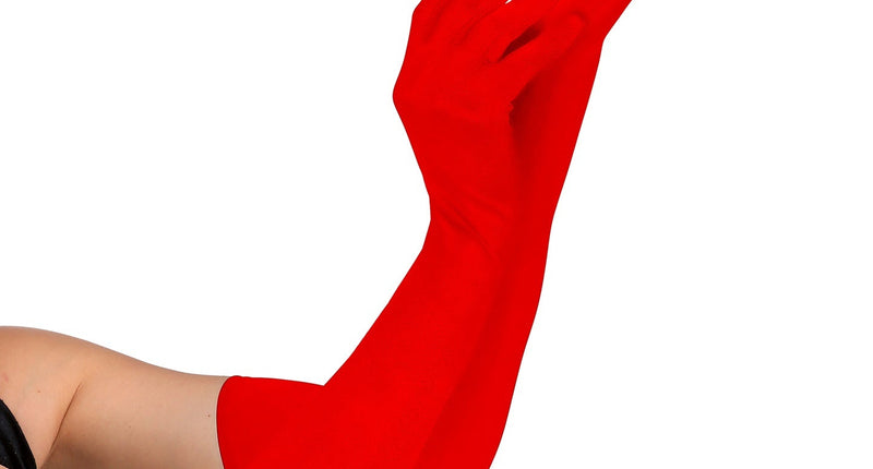 e-carnavalskleding-SYK handschoenen lycra rood