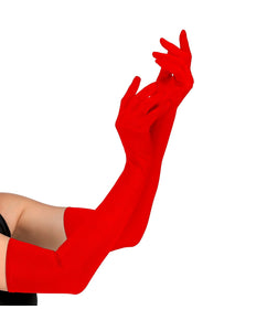 e-carnavalskleding-SYK handschoenen lycra rood