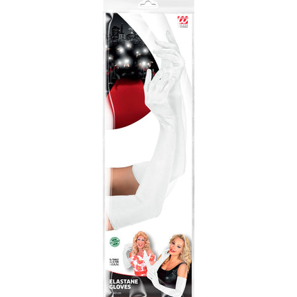 e-carnavalskleding-SYK handschoenen lycra wit
