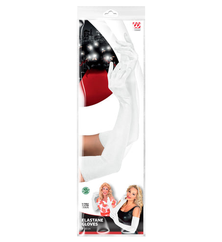 e-carnavalskleding-SYK handschoenen lycra wit