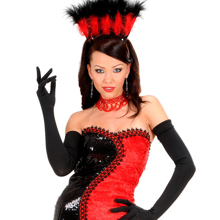 e-carnavalskleding-SYK handschoenen lycra zwart