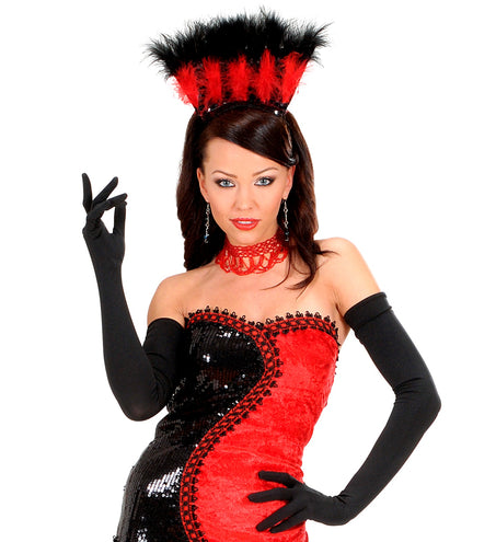 e-carnavalskleding-SYK handschoenen lycra zwart