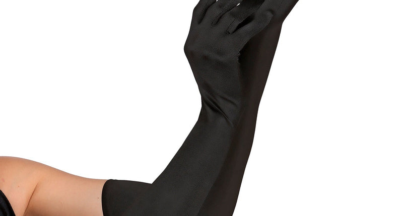 e-carnavalskleding-SYK handschoenen lycra zwart