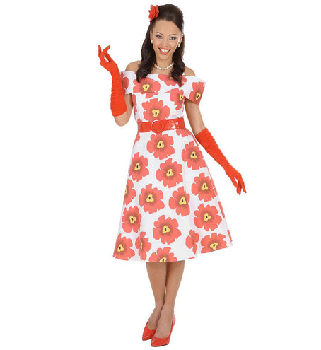 e-carnavalskleding-SYK handschoenen plisse lycra rood