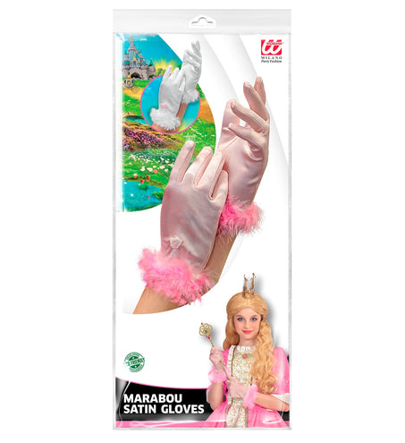 e-carnavalskleding-SYK Handschoenen roze glamour kinderen