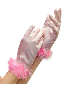 e-carnavalskleding-SYK Handschoenen roze glamour kinderen