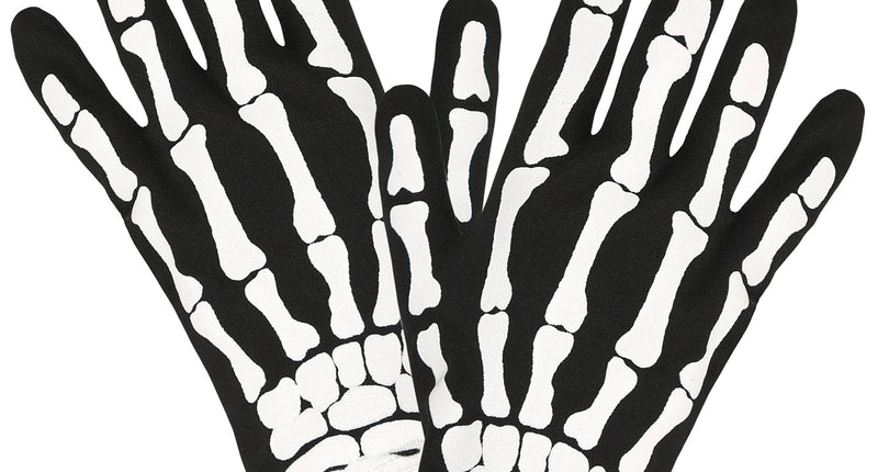 e-carnavalskleding-SYK Handschoenen skelet kind