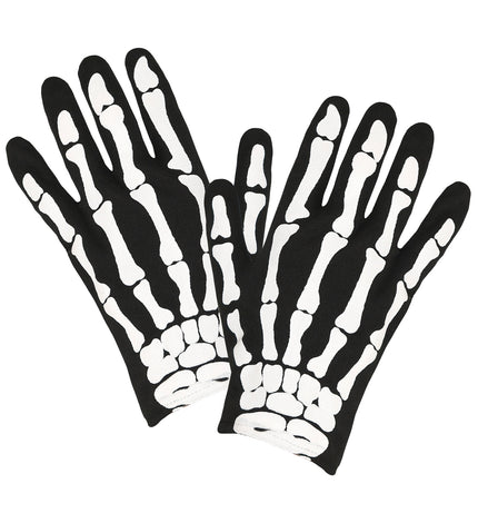 e-carnavalskleding-SYK Handschoenen skelet kind