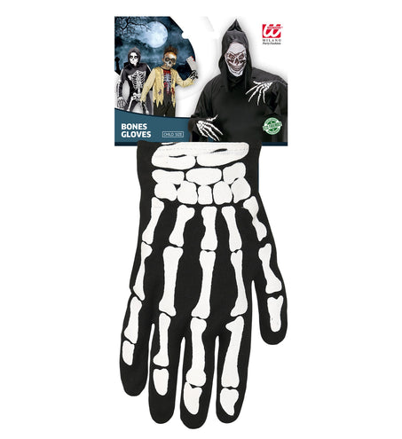 e-carnavalskleding-SYK Handschoenen skelet kind