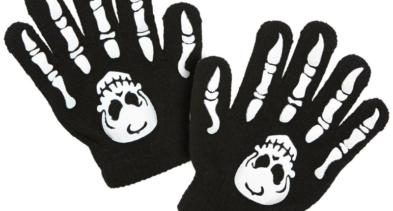 e-carnavalskleding-SYK Handschoenen skelet kinderen