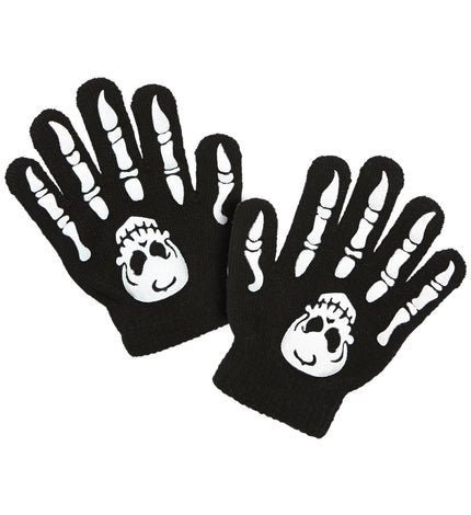e-carnavalskleding-SYK Handschoenen skelet kinderen
