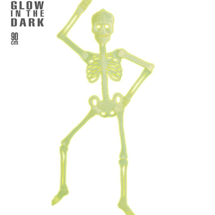 e-carnavalskleding-SYK Hangend skelet glow in the dark