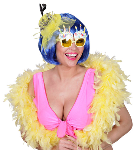 e-carnavalskleding-SYK Happy Birthday bril met taart