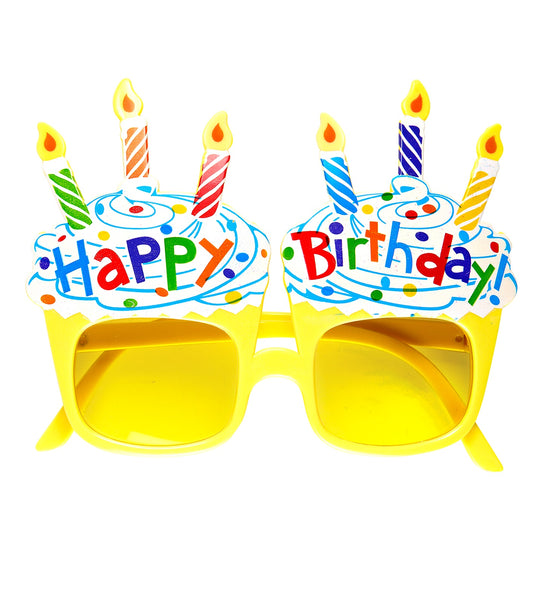 e-carnavalskleding-SYK Happy Birthday bril met taart