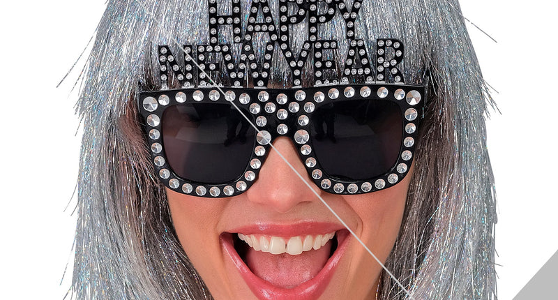 e-carnavalskleding-SYK Happy New Year bril zilver