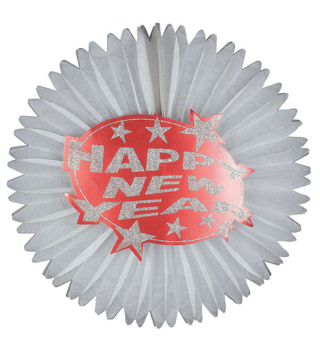 e-carnavalskleding-SYK Happy new year decoratie rood