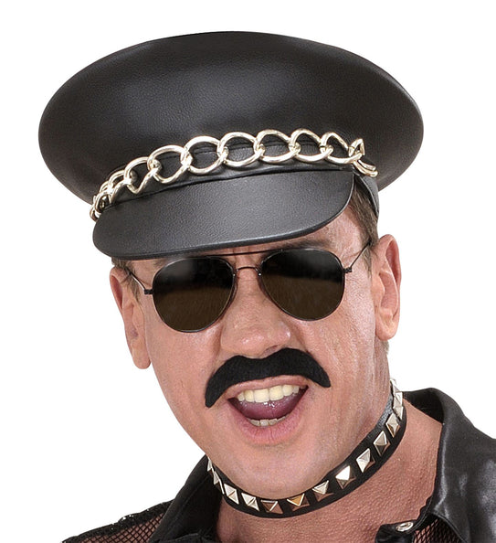 e-carnavalskleding-SYK Hardrock nep leer pet