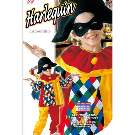 e-carnavalskleding-SYK Harlekijn kostuum Thomas kind