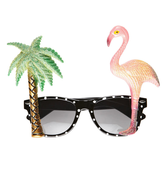 e-carnavalskleding-SYK Hawaii bril tropische flamingo