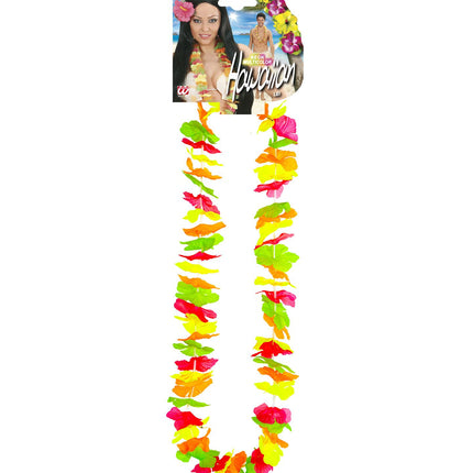 e-carnavalskleding-SYK Hawaii ketting multikleuren neon