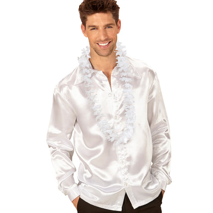 e-carnavalskleding-SYK Hawaii Ketting Wit