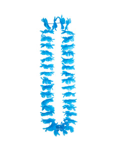 e-carnavalskleding-SYK Hawaii krans licht blauw