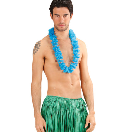 e-carnavalskleding-SYK Hawaii krans licht blauw