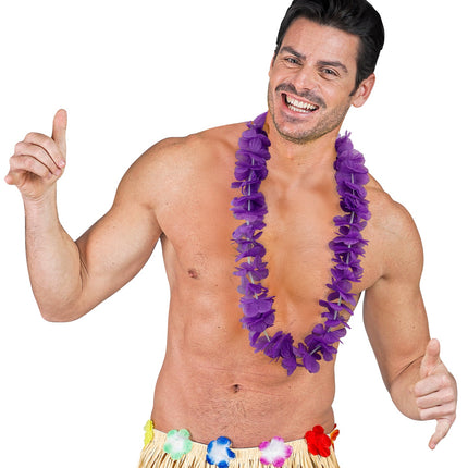 e-carnavalskleding-SYK Hawaii krans paars