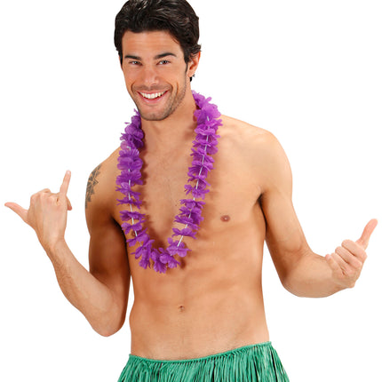 e-carnavalskleding-SYK Hawaii krans paars